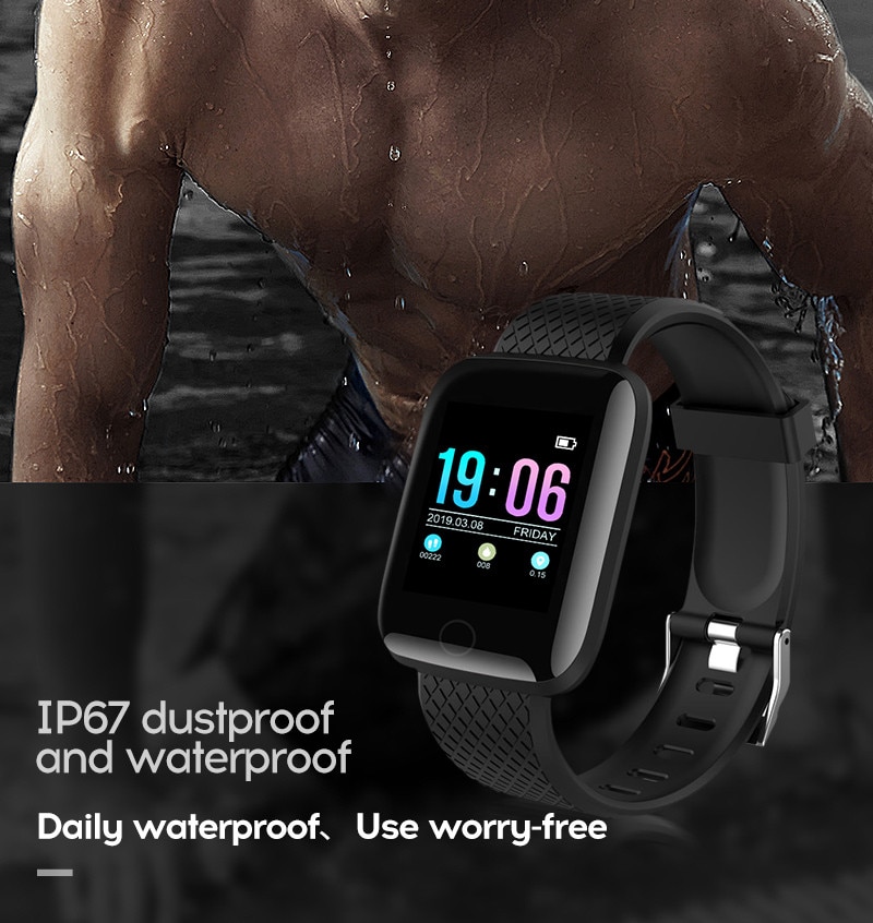 LYKRY A6S Smart Bracelet Fitness Tracker Heart Rate Blood Pressure Monitor Smart Band IP67 Waterproof Sports For Android IOS+Box (13)