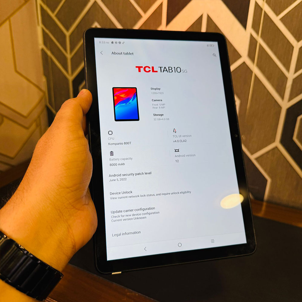 TCL Tab 10 5G (9183W) | 4GB Ram | 32GB Storage | 10.1″ FHD Display | 8000 mAh Battery | WiFi | 8MP Camera | Tablet PC TCL Tab 10 5G (9183W) | 4GB Ram | 32GB Storage | 10.1" FHD Display | 8000 mAh Battery | WiFi | 8MP Camera | Tablet PC - Image 9