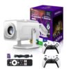 HCS350 MAX | 16GB Storage | 2GB RAM | Android Gaming Projector | 2 Controllers | 64GB Memory Card | 150" HD 1080P Display | Box Packed | Gadgets