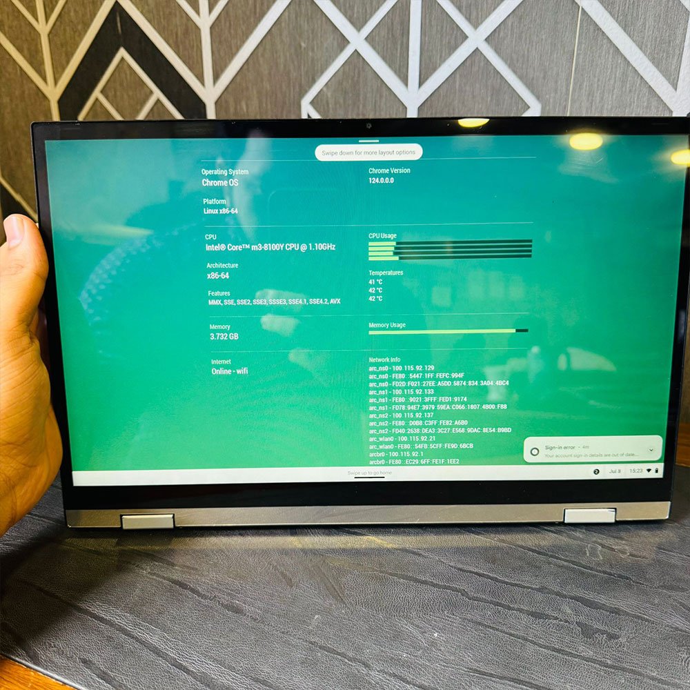 Acer Chromebook C433T Flip | 64GB Storage | 4GB RAM | Playstore Supported | 14" Full-HD Touchscreen Display | 2029 Updateable | Intel Core m3-8100Y 1.10GHz | Chromebook - Image 12