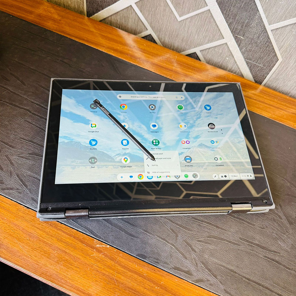 Lenovo | 500E 2nd Gen | 2 in 1 Chromebook | 64GB Storage | 8GB RAM | With Pen | 11.6″ Screen | 360 Rotatable Screen | Playstore Supported | Chromebook Lenovo | 500E 2nd Gen | 2 in 1 Chromebook | 64GB Storage | 8GB RAM | With Pen | 11.6″ Screen | 360 Rotatable Screen | Playstore Supported | Chromebook - Image 4