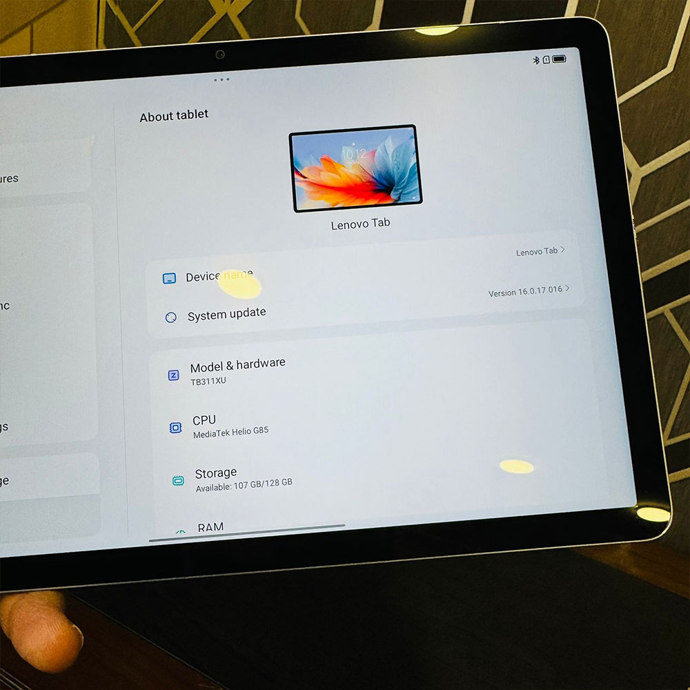 Lenovo Tab K10 | 128GB Storage | 8GB RAM | 8MP Camera | 10.3″ Display | 7700 mAh Battery | Android 11 | Tablet PC Lenovo Tab K10 | 128GB Storage | 8GB RAM | 8MP Camera | 10.3" Display | 7700 mAh Battery | Android 11 | Tablet PC - Image 11