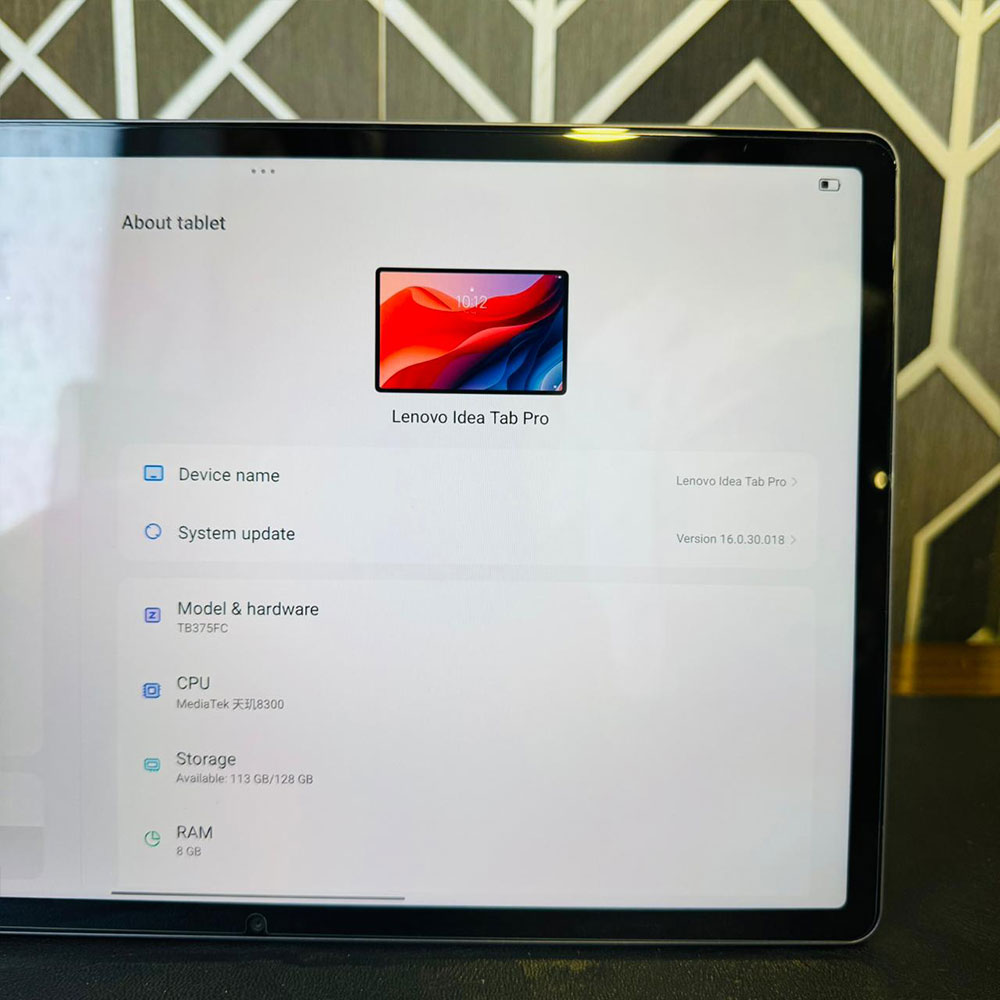 Lenovo Idea Tab Pro | 128GB Storage | 8GB RAM | Mediatek Dimensity 8300 | 12.7″ Display | 13MP Camera | 10200 mAh Battery | Tablet PC Lenovo Idea Tab Pro | 128GB Storage | 8GB RAM | Mediatek Dimensity 8300 | 12.7" Display | 13MP Camera | 10200 mAh Battery | Tablet PC - Image 9