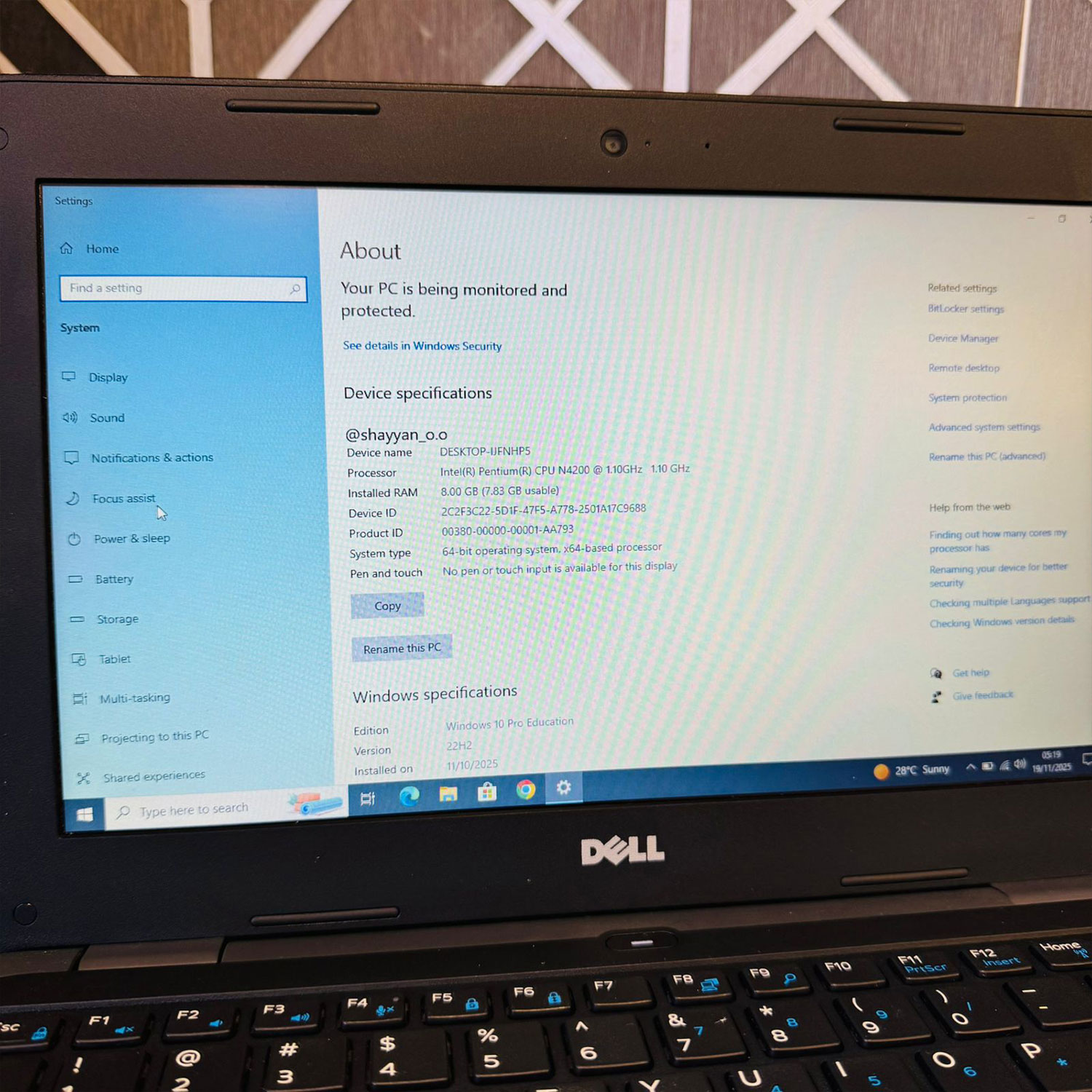 Dell | Latitude 3180 | 128GB Storage | 8GB RAM | Intel Pentium N4200 1.1GHz | Windows 10 | Quad Core | 11.6″ Screen | Laptop Dell | Latitude 3180 | 128GB Storage | 8GB RAM | Intel Pentium N4200 1.1GHz | Windows 10 | Quad Core | 11.6″ Screen | Laptop - Image 10
