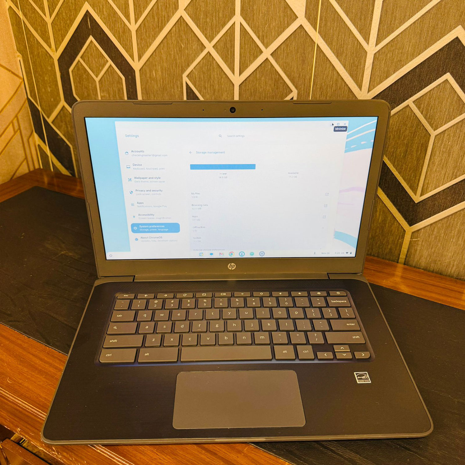 HP | Chromebook 14A G5 | 32GB Storage | 4GB RAM | 14″ Display | Playstore Supported | 2029 Updatable | AMD A4-9120C Processor | ChromeBook HP | Chromebook 14A G5 | 32GB Storage | 4GB RAM | 14" Display | Playstore Supported | 2029 Updatable | AMD A4-9120C Processor | ChromeBook - Image 2