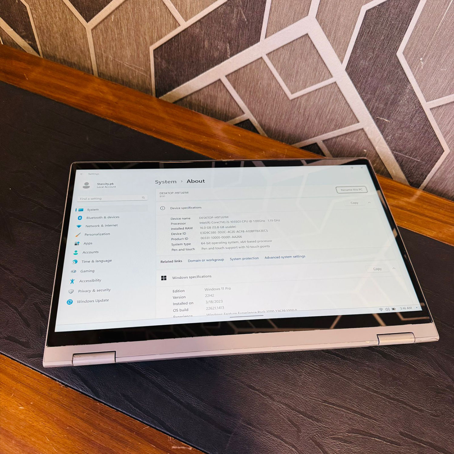 Lenovo | IdeaPad Flex 5 Laptop | Core i5-1035G1 | 16GB RAM | 256GB SSD | x360 Convertible | Touchscreen | 1.0GHz Processor | 14″ FHD Display | Laptop Lenovo | IdeaPad Flex 5 Laptop | Core i5-1035G1 | 16GB RAM | 256GB SSD | x360 Convertible | Touchscreen | 1.0GHz Processor | 14" FHD Display | Laptop - Image 9