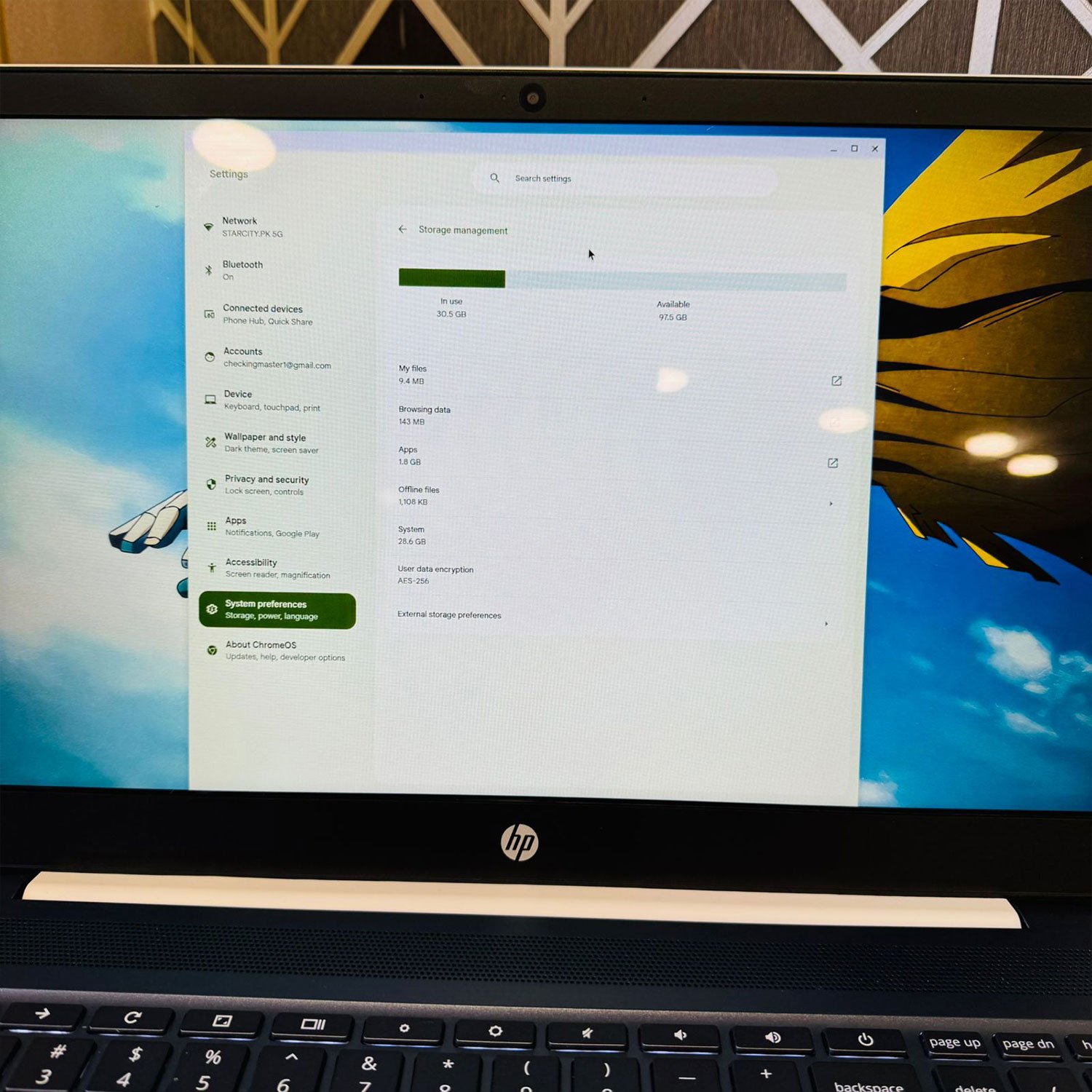 HP Chromebook 15-de0523dx | 8GB Ram | 128GB SSD | Playstore Supported | Intel Core i5 - 8250U 1.60GHz | Touchscreen | 2028 Updateable | 15.6 inch Display | Chromebook - Image 12