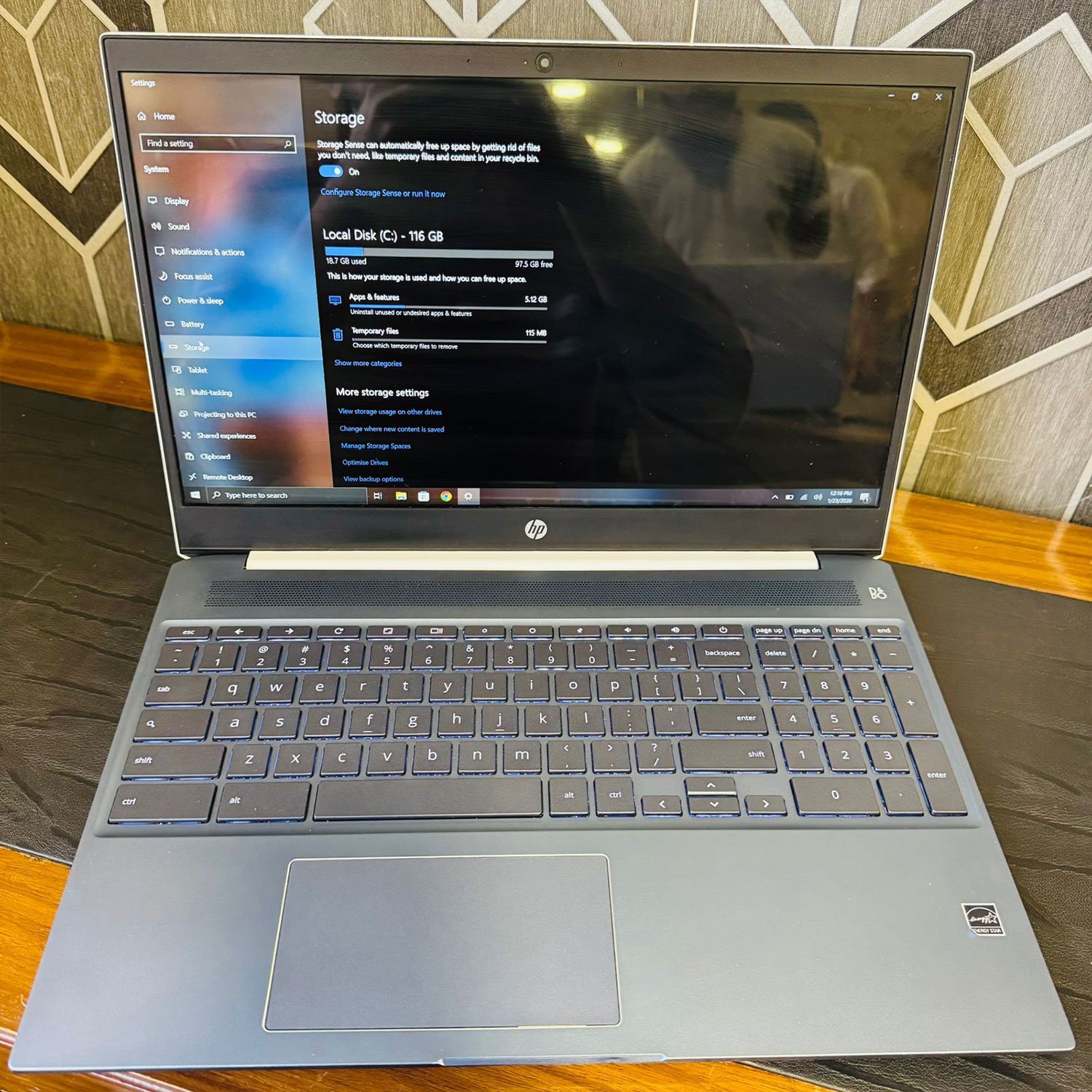 HP Chromebook 15-de0523dx | 8GB Ram | 128GB SSD | Windows 10 | Intel Core i5 - 8250U 1.60GHz | Touchscreen | 15.6 inch Display | Chromebook - Image 9