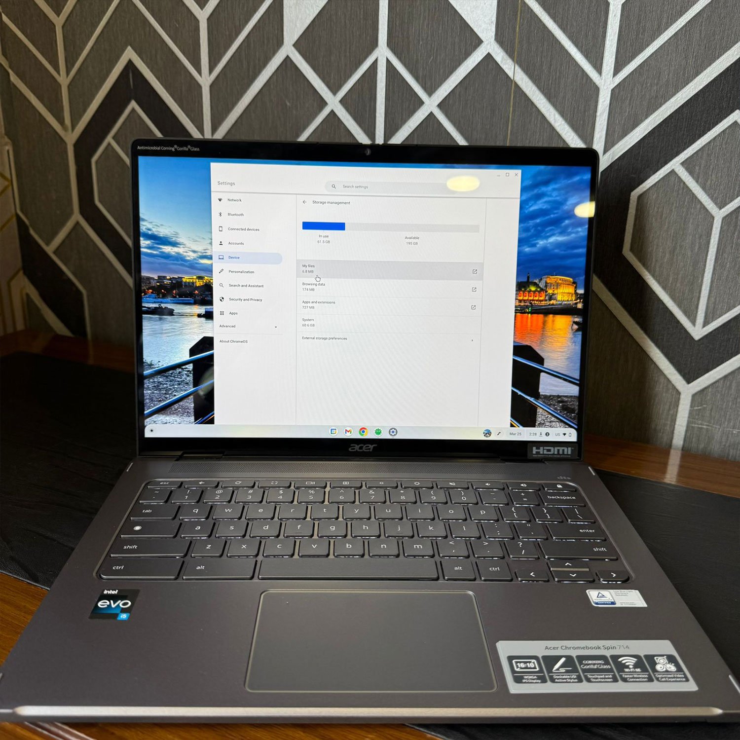 Acer | Spin 714 | Chromebook | 256GB NVME SSD | 16GB RAM | Intel Core i5 12th Gen | With Stylus Pen | 360 Rotatable | Touchscreen | Playstore Supported | 14" QHD Display | ChromeBook - Image 5