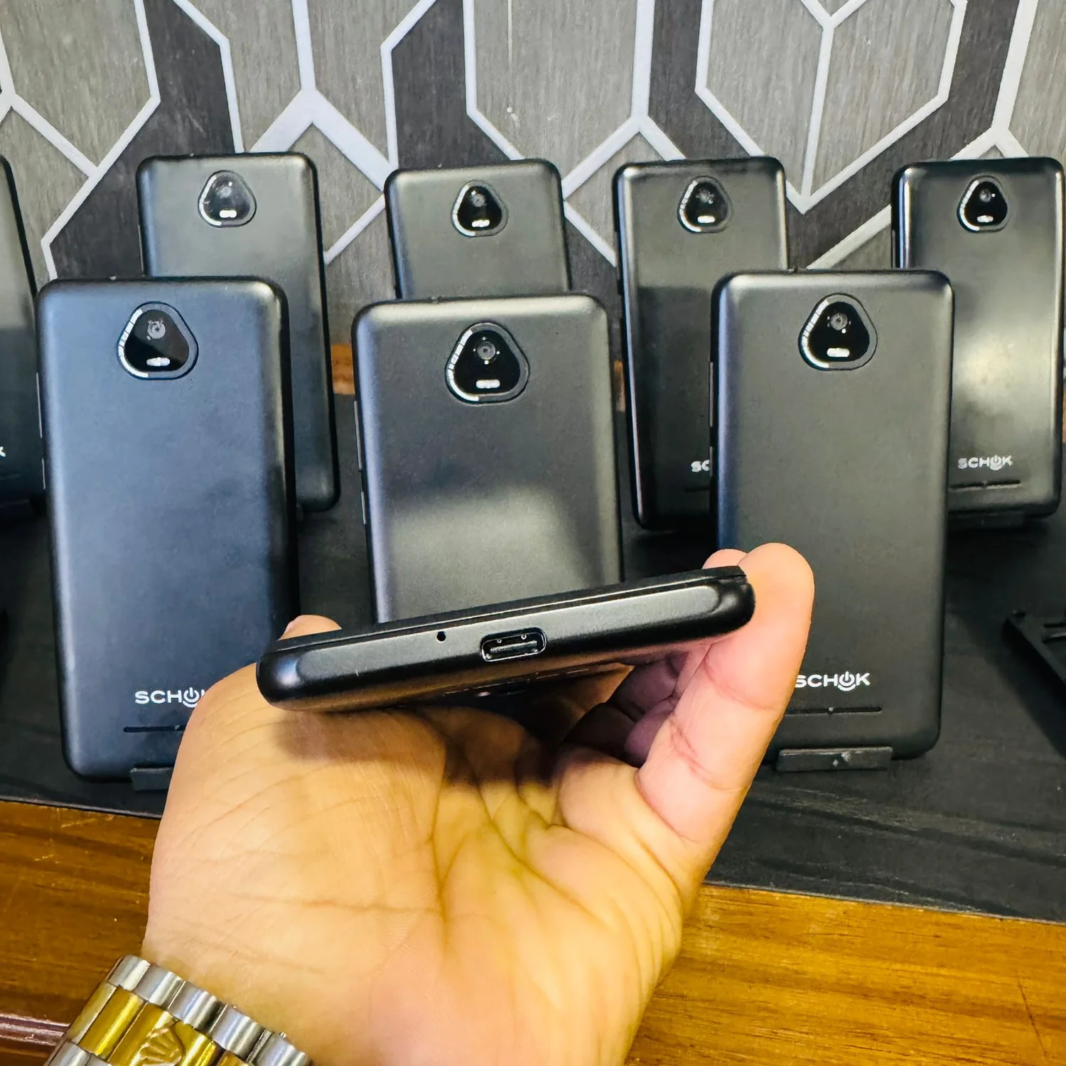 Schok Volt SV55 2GB RAM 16GB Mobile Phone left side view