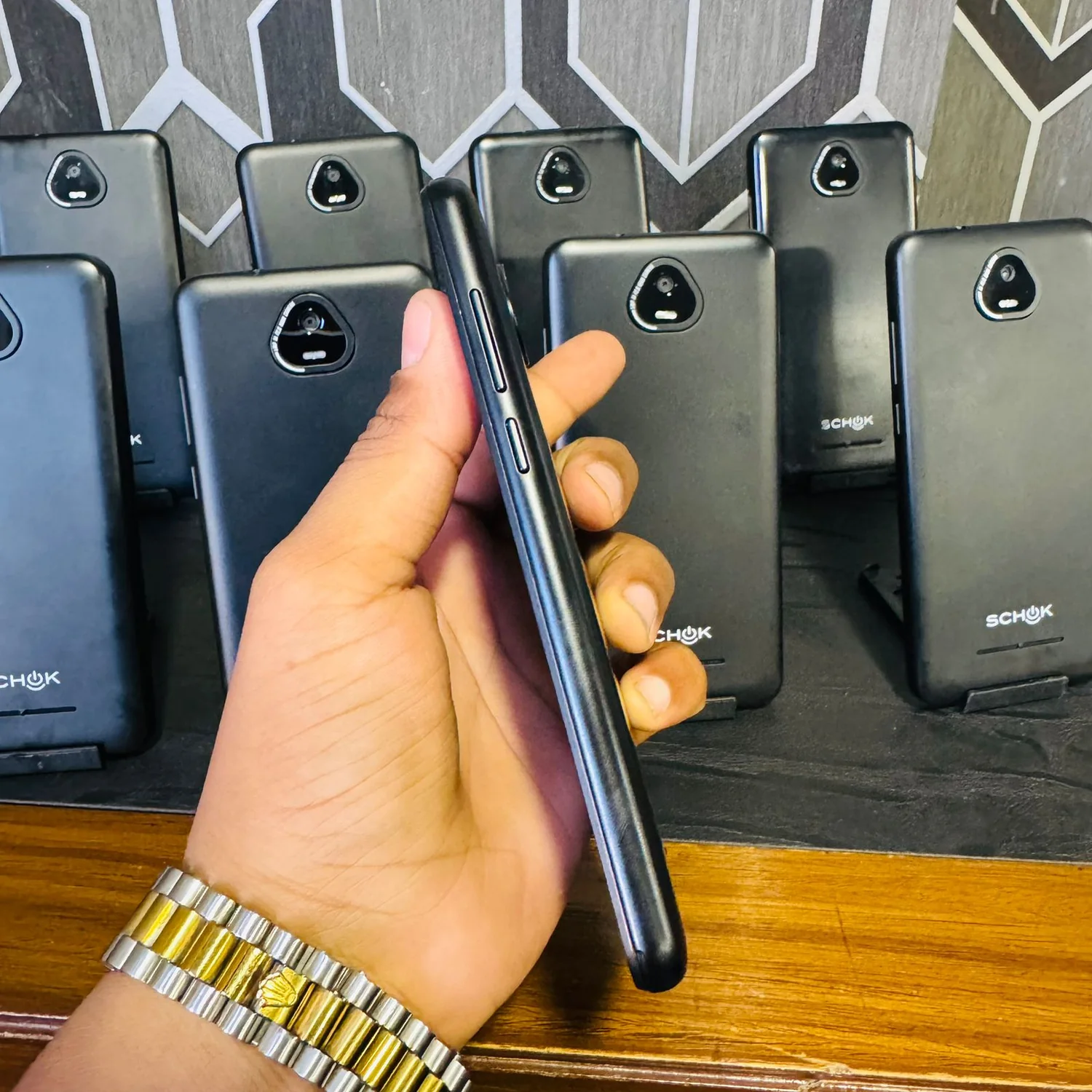 Schok Volt SV55 2GB RAM 16GB Mobile Phone bottom port view