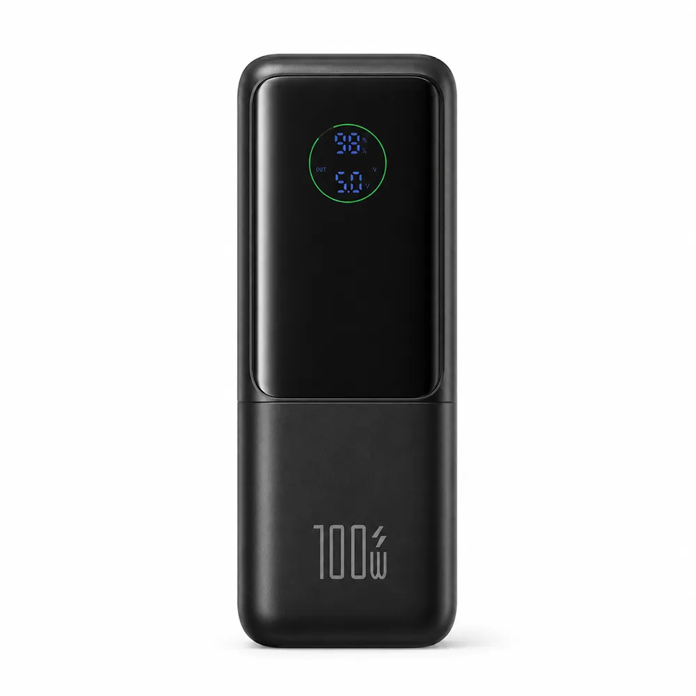 QTech | HM-A33 Laptop & Mobile Power Bank | 20000mAh | 100W Type-C PD | 22.5W USB Output | Built-in Type-C Cable | Power Bank Price in Pakistan