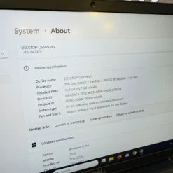 Dell Latitude 7420 Core i5-1145G7 and 16GB RAM system information