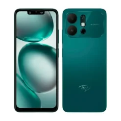 itel A100C Lake Green front - Price in Pakistan