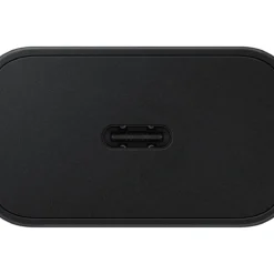Samsung 25W Power Adapter Black Charger side view