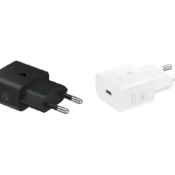 Samsung 25W Power Adapter Black Charger detail view