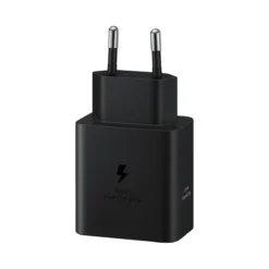 Samsung 45W Power Adapter Black Charger back view