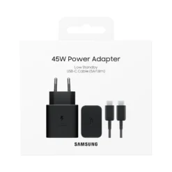 Samsung 45W Power Adapter Black Charger official gallery view