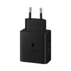 Samsung 60W Power Adapter Black Charger back view