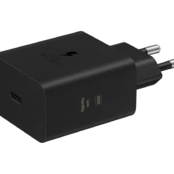 Samsung 60W Power Adapter Black Charger side view