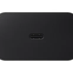 Samsung 60W Power Adapter Black Charger angle view