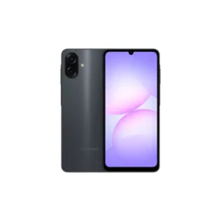 Samsung Galaxy A07 Black Mobile Phone front and back view