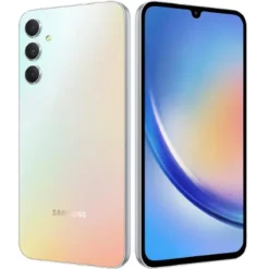 Samsung Galaxy A34 5G Silver front and back - Price in Pakistan