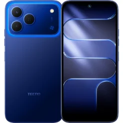 TECNO Spark 50 Halo Blue front and back - Price in Pakistan
