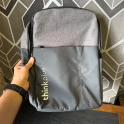 Lenovo thinkplus B200 grey backpack real front view