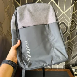 Lenovo thinkplus B200 grey backpack front angle