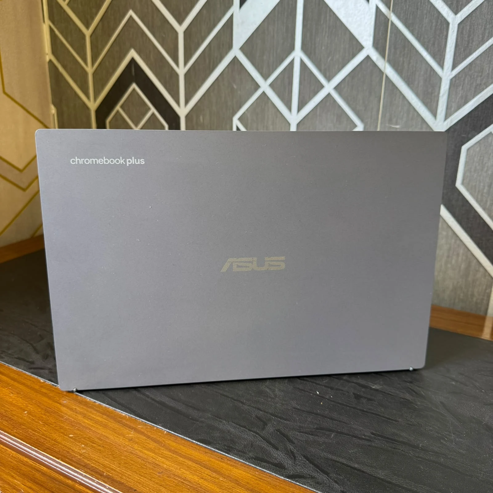 ASUS Chromebook Plus CB34 actual unit rear lid