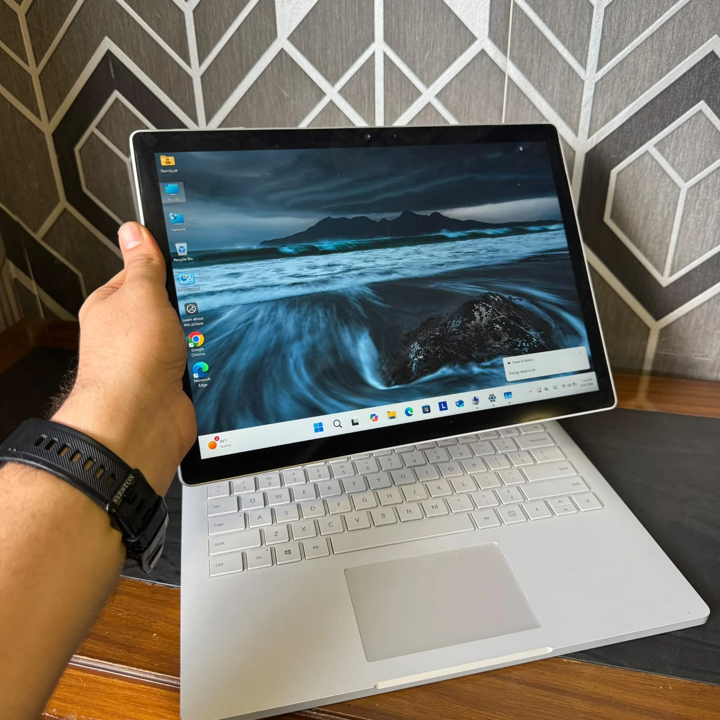 Microsoft Surface Book 2 actual unit detached touchscreen above keyboard - Price in Pakistan
