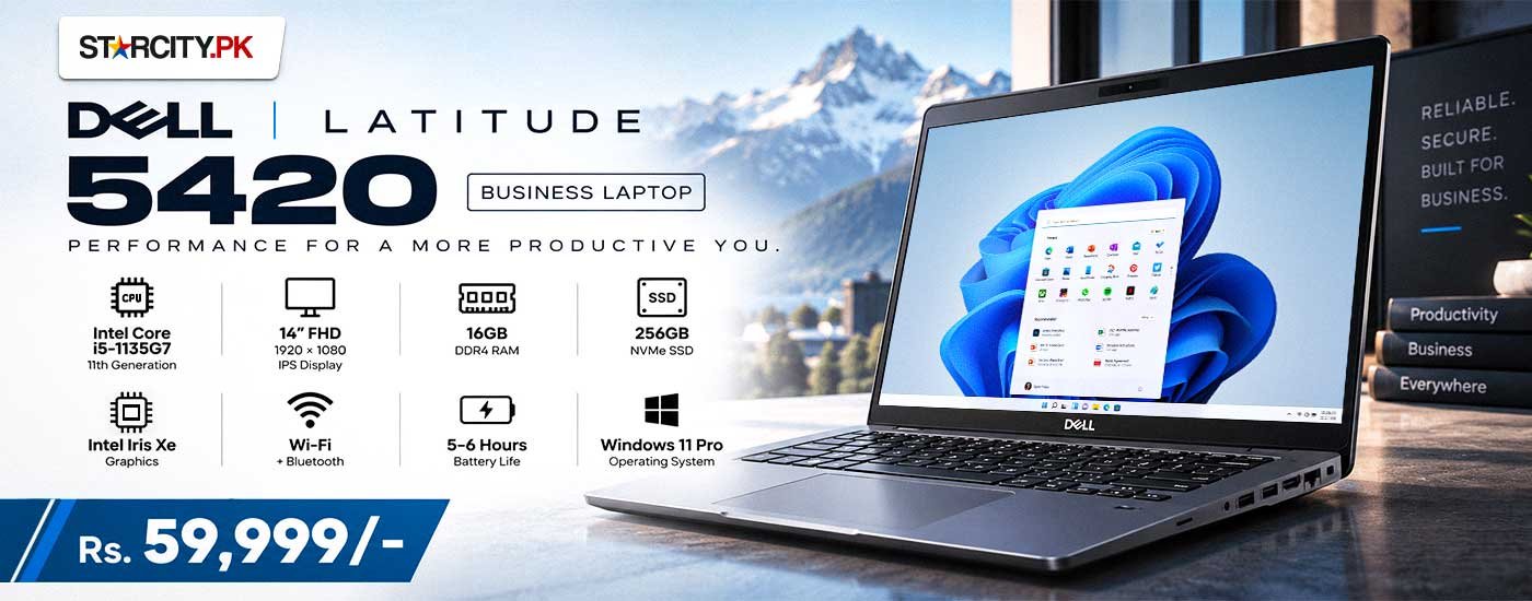 Dell – Latitude 5420 Laptop – 256GB SSD – 16GB RAM – Core i5 11th Generation – Intel Core i5-1135G7 – 14" FHD Display – Laptop