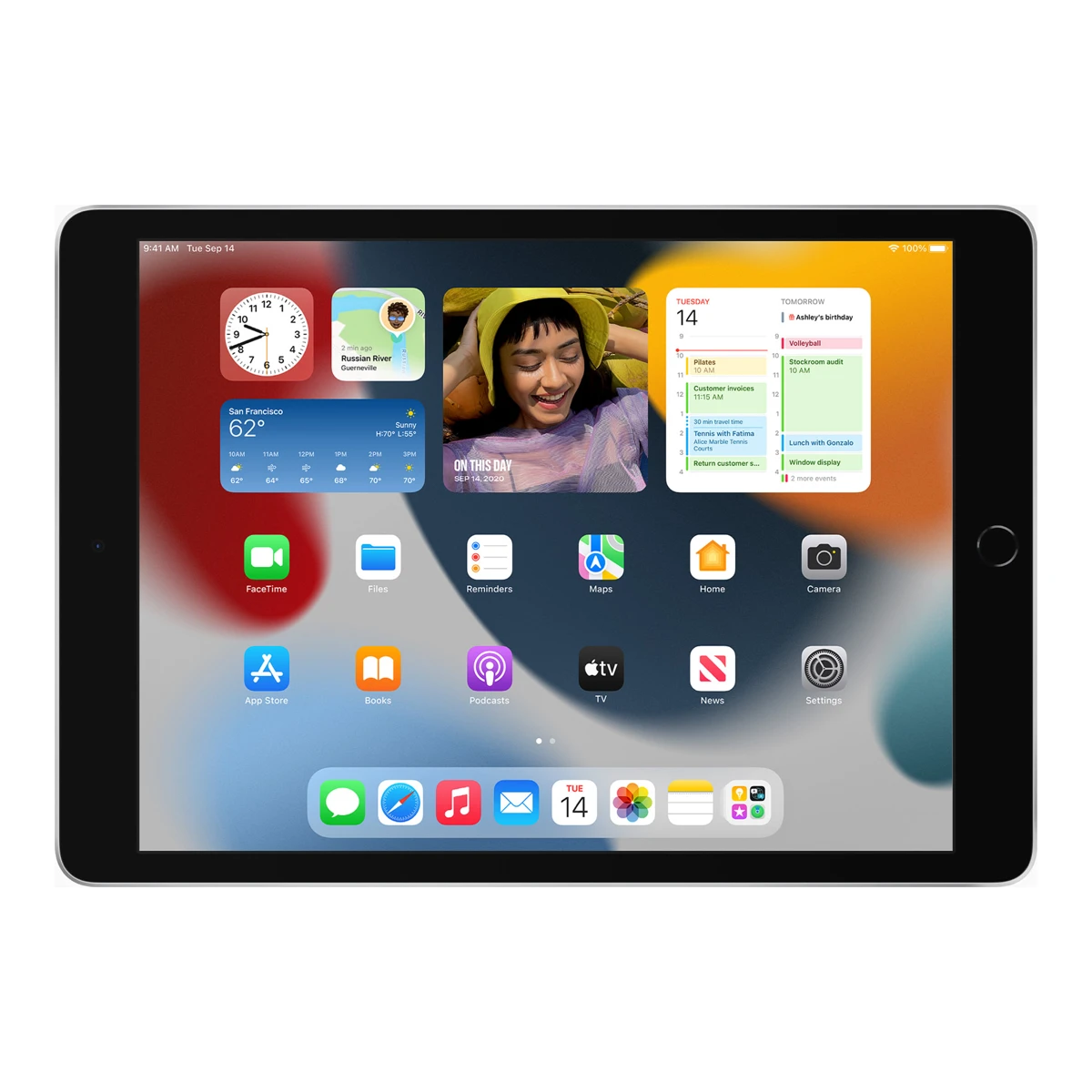 Apple iPad 9th generation official straight front view