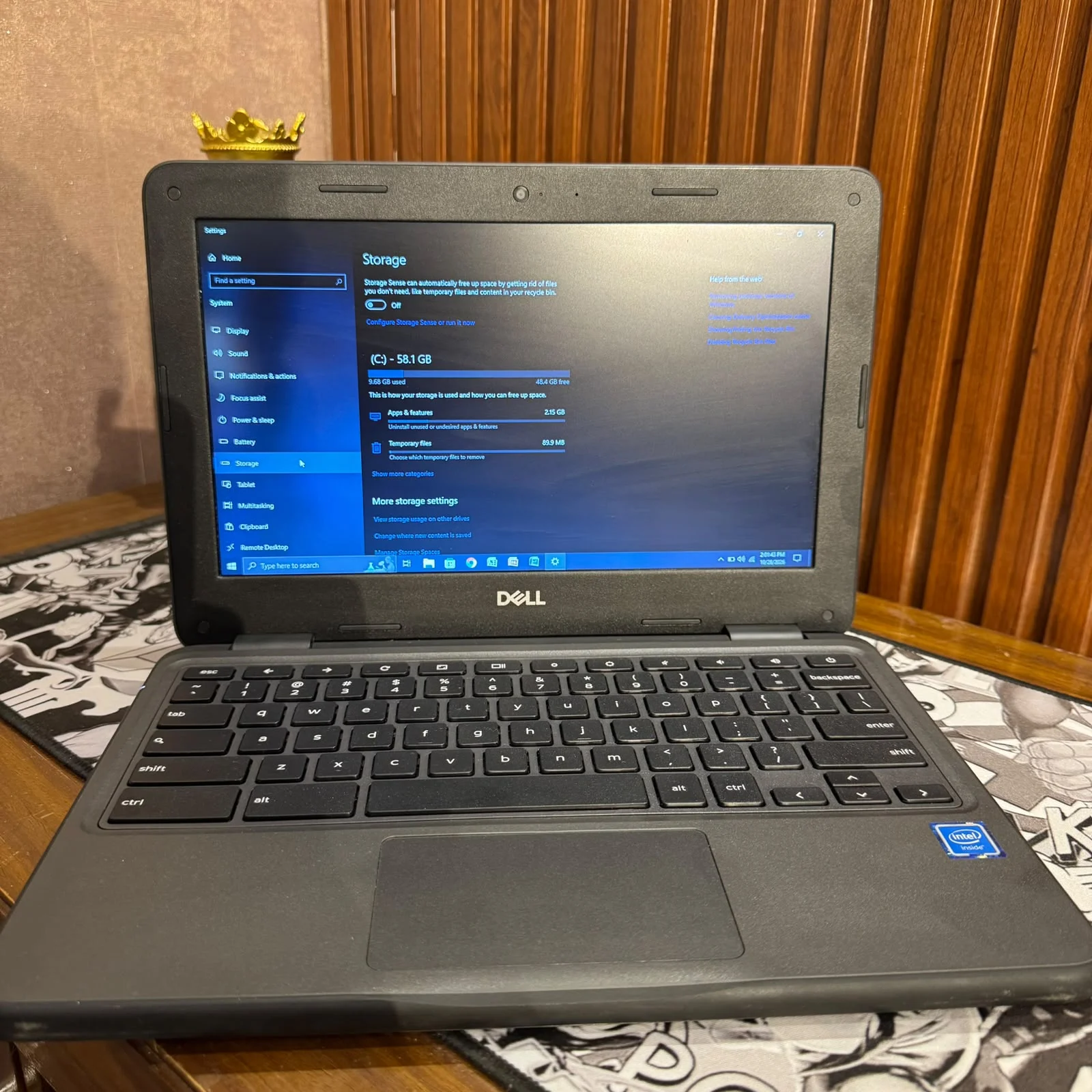 Dell Chromebook 3100 Windows 10 actual unit Windows settings screen - Price in Pakistan
