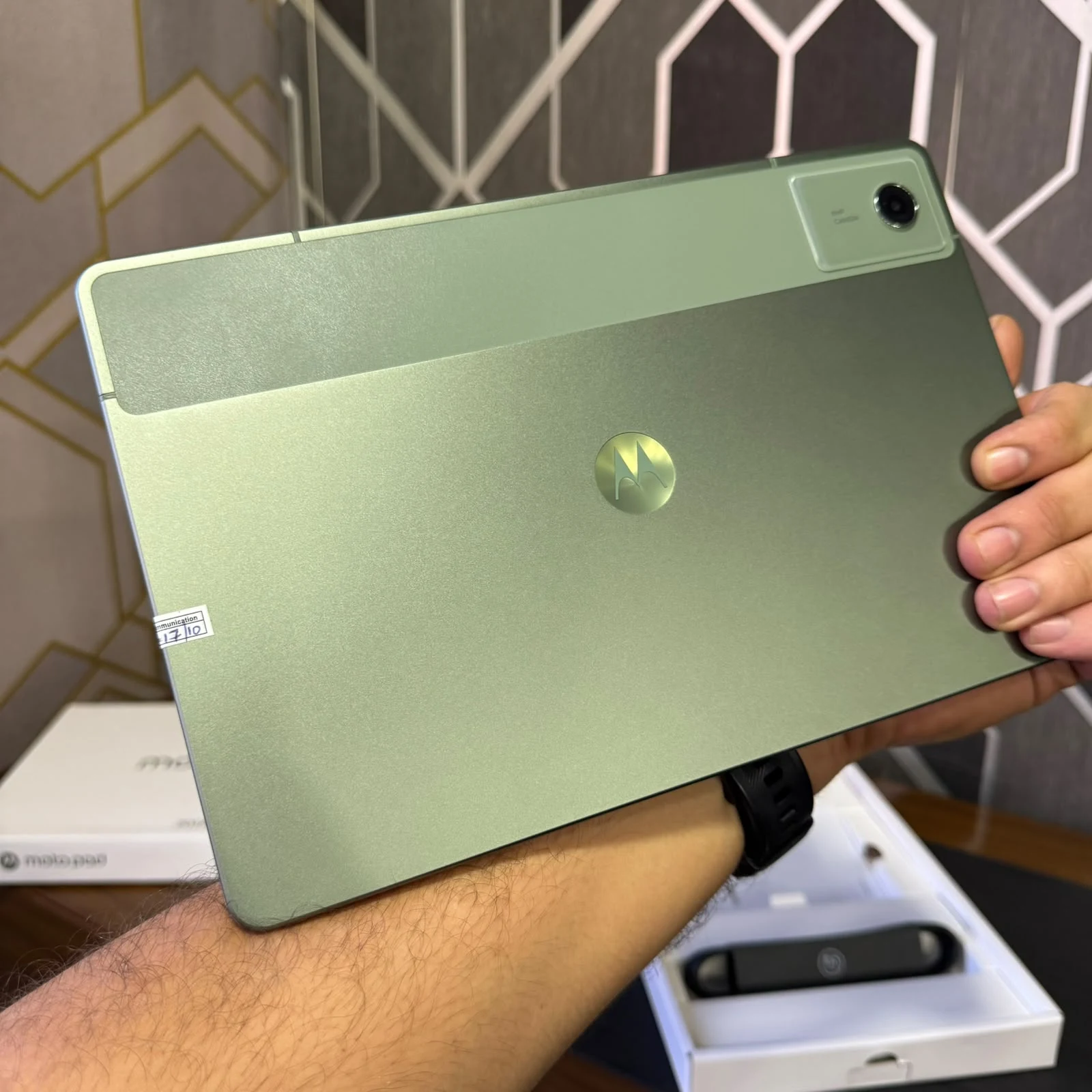 Motorola Moto Pad 2026 rear panel - real product photo